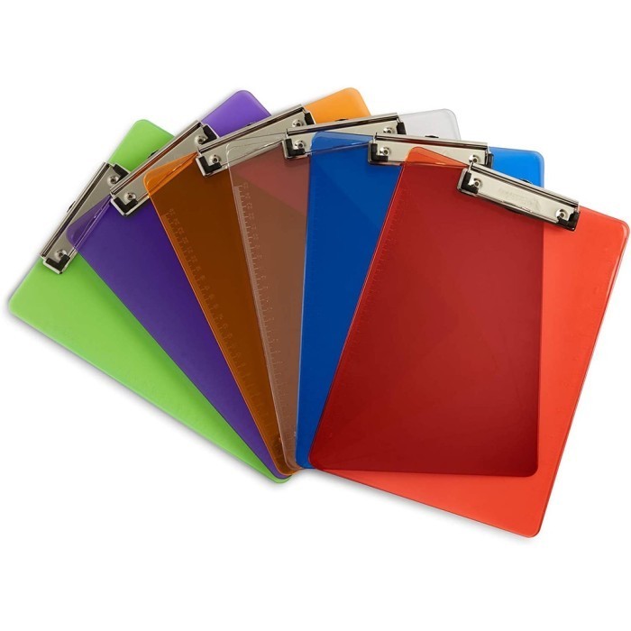 

Clipboard Papan Jalan Alas Ujian Transparan Bening