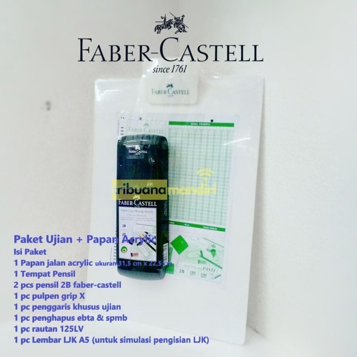 

Paket Ujian Mantap Acrylic Faber Castell + Papan Jalan