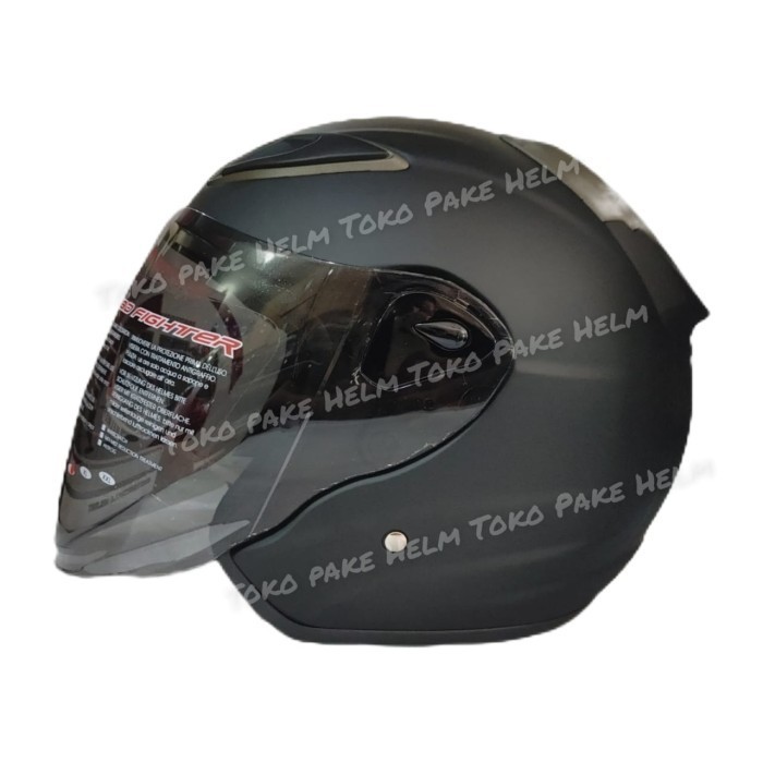 TERBARU HELM NHK R6 SOLID HITAM DOFF R 6