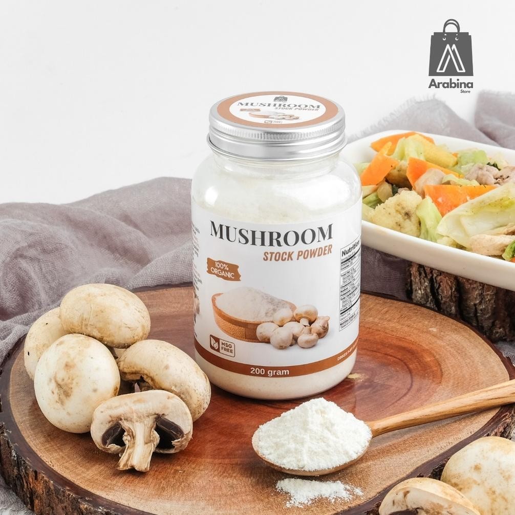 

Promo Ramadhan Arabina Kaldu Jamur Organik Non Msg Bumbu Penyedap Rasa Mushroom Seasoning Powder Asli