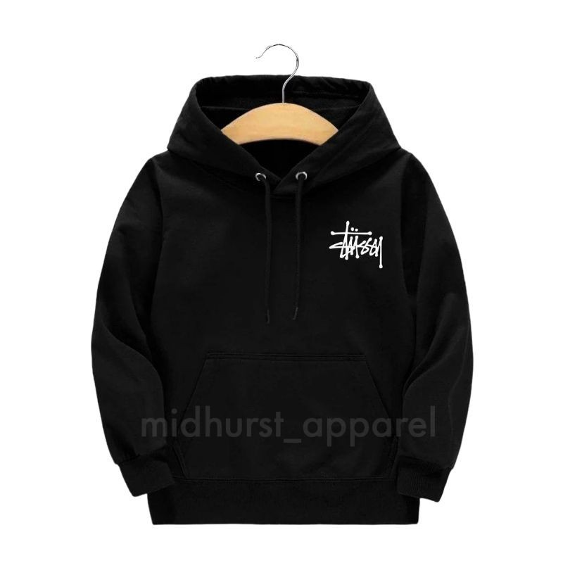 Sweater Anak Laki Laki Perempuan - Jaket Hoodie Anak Stussy Umur 2-12 Tahun