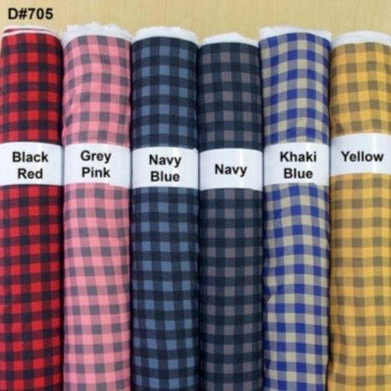 

New Kain Semi Katun Eco Kotak Flanel 705 - Flanel (Per 0,5 Meter) Pengiriman Cepat
