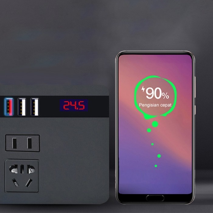 Taffware Car Power Konverter Fast Charging Inverter 100W