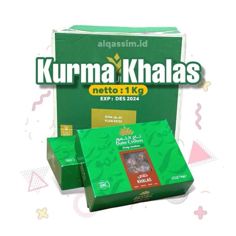 

Kurma Date Crown Khalas 1Kg Kurma Premium Terlaris