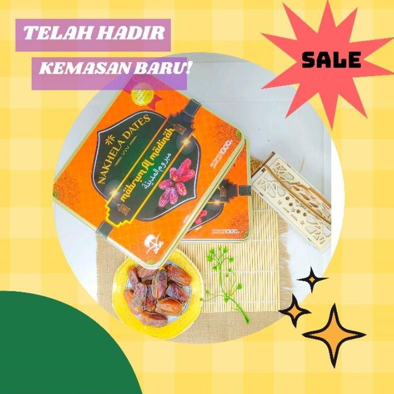 

Kurma Mabroum Madinah Nakhela Dates Kemasan Kaleng 1 Kg Barangbaru