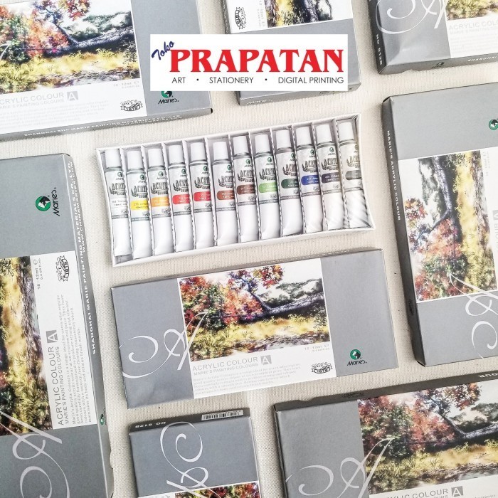 

Maries Acrylic Color / Cat Akrilik Set 12 Warna