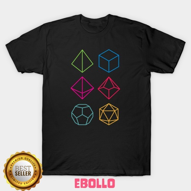 Baju Kaos Tshirt Roll Dungeons Dragons Line Art Series D Game Dice Distro Cotton Combed Premium Kaos
