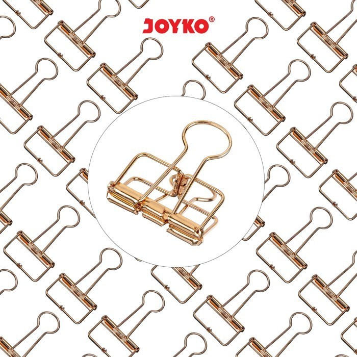 

Hollow Binder Clip Klip Jepit Kertas Joyko Rose Gold Rg