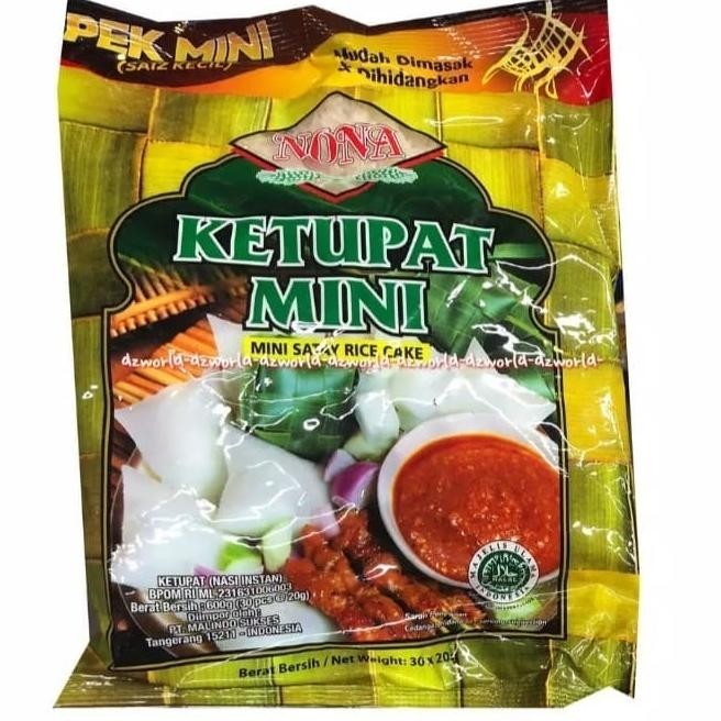 

Nona Ketupat Mini Satayrice Isi 30 Bungkus Ketupat Mini 600gr