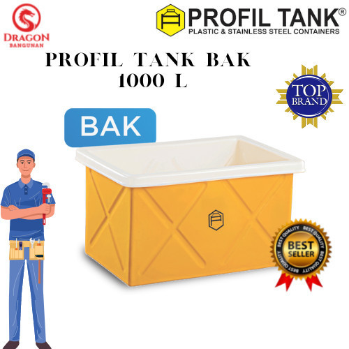 Bak Persegi Profil Tank BAK 1000 liter - Tangki Air Terbuka Profil Tank 1000 Liter
