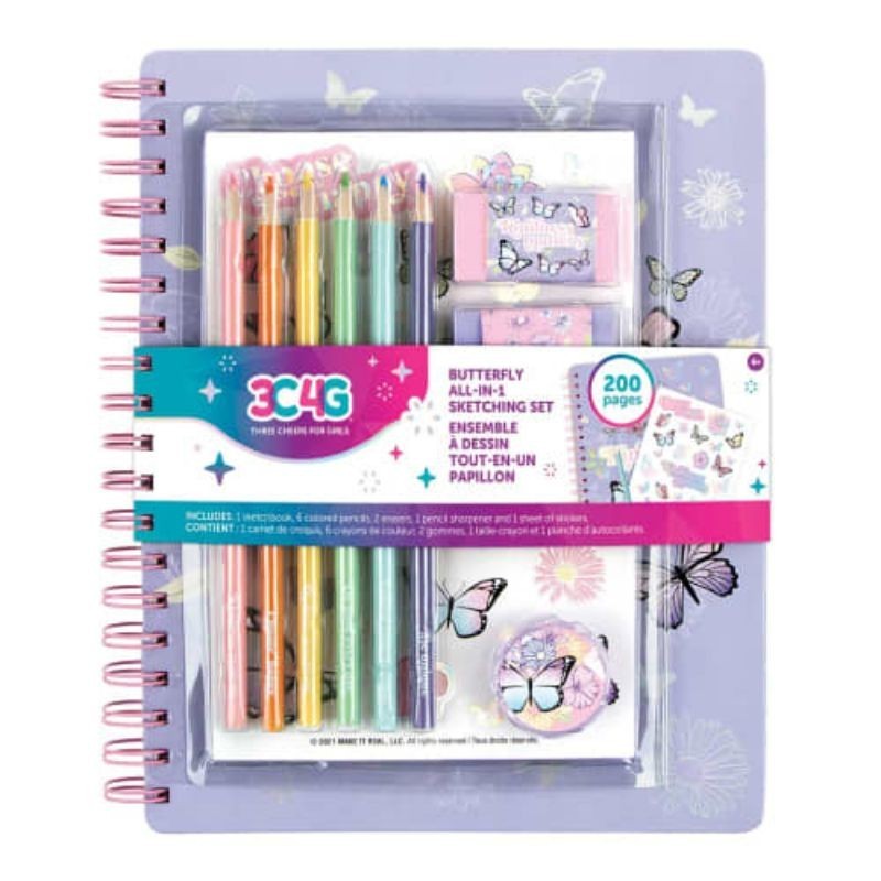 

Make It Real Set All In 1 Sketching Book Butterfly