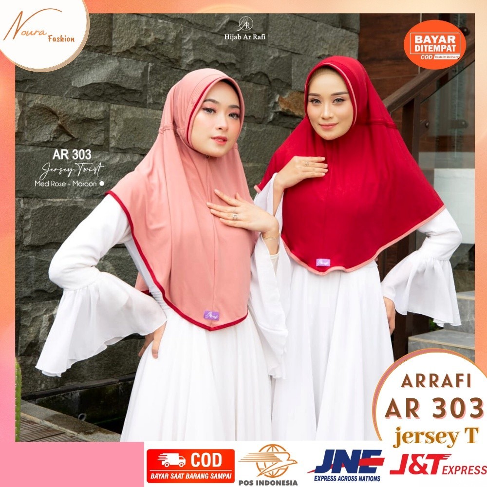 NEW PREMIUM DAILY HIJAB Hijab jilbab kerudung bergo instan premium terbaru 2021 Arrafi AR 303