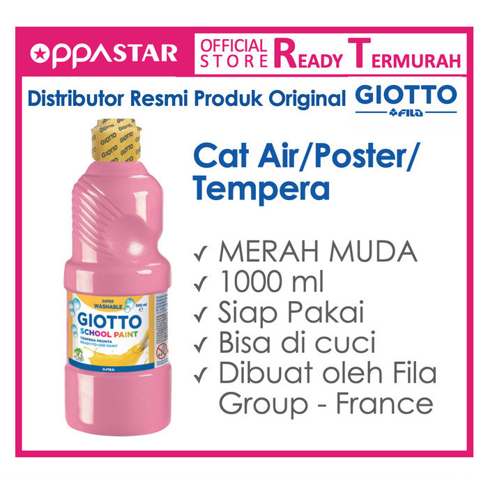 

Giotto School Paint 1000 Ml Pink - Cat Poster Kertas