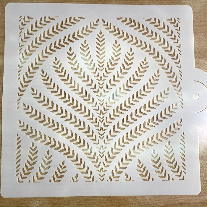 

Stencil Lace No (4) / Size 27X27 Cm Stensil For Decor