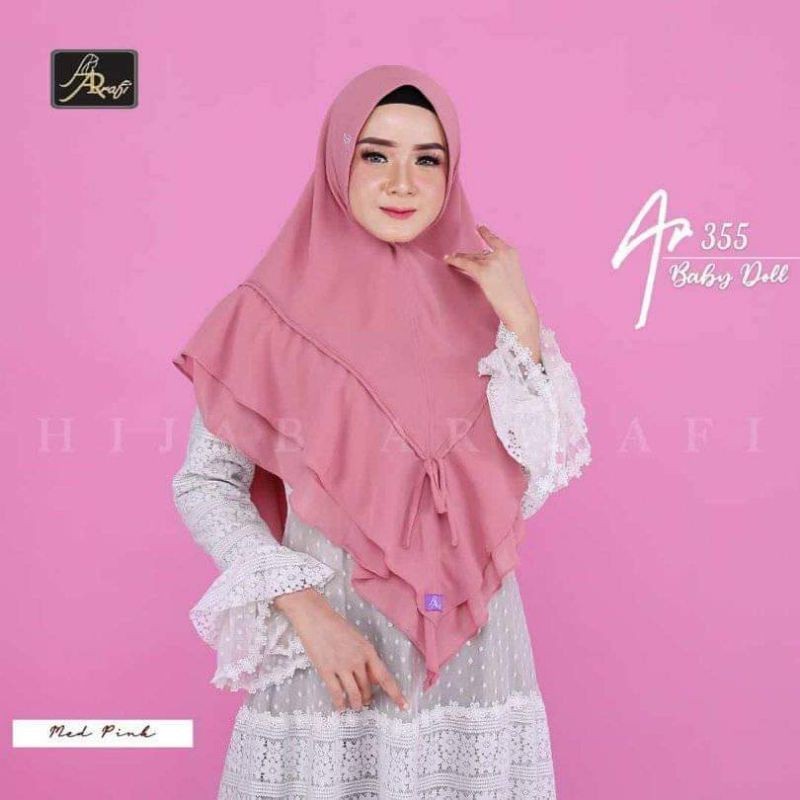 NEW PREMIUM DAILY HIJAB Jilbab Arrafi Khimar babydoll Khimar Ceruty Jilbab Arrafi Terbaru kode AR