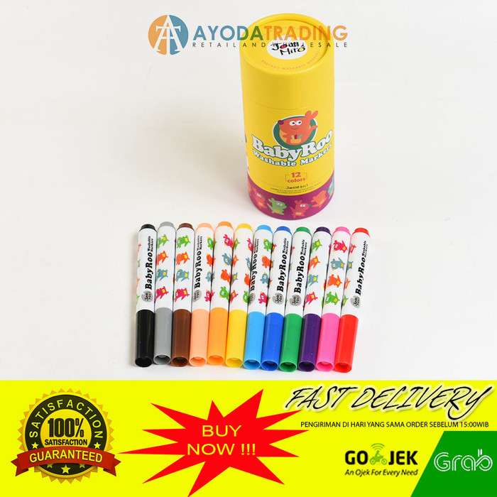 

Joan Ro Baby Roo Washable Marker Spidol Warna Hadiah Kado