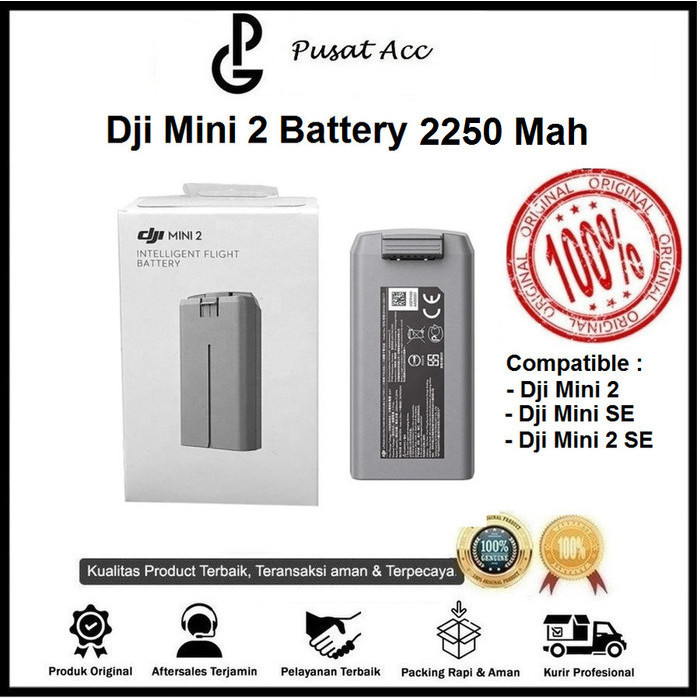 Dji Mini 2 Battery - Dji Mini 2 Batre - Dji Mini 2 Baterai - Original