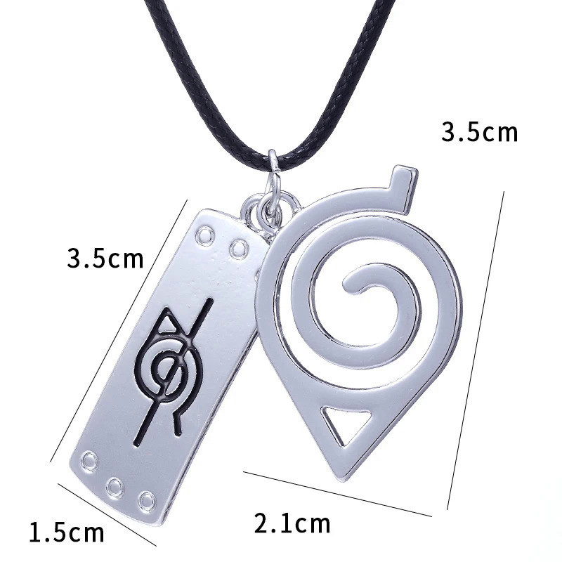 Kalung Liontin Mode Konoha Aksesori Anime Jepang Klasik Perhiasan Kartun Cosplay Akatsuki Itachi Had