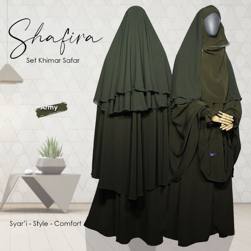 NEW PREMIUM DAILY HIJAB Set Jilbab Safar Purdah Shafira FatayaHijab