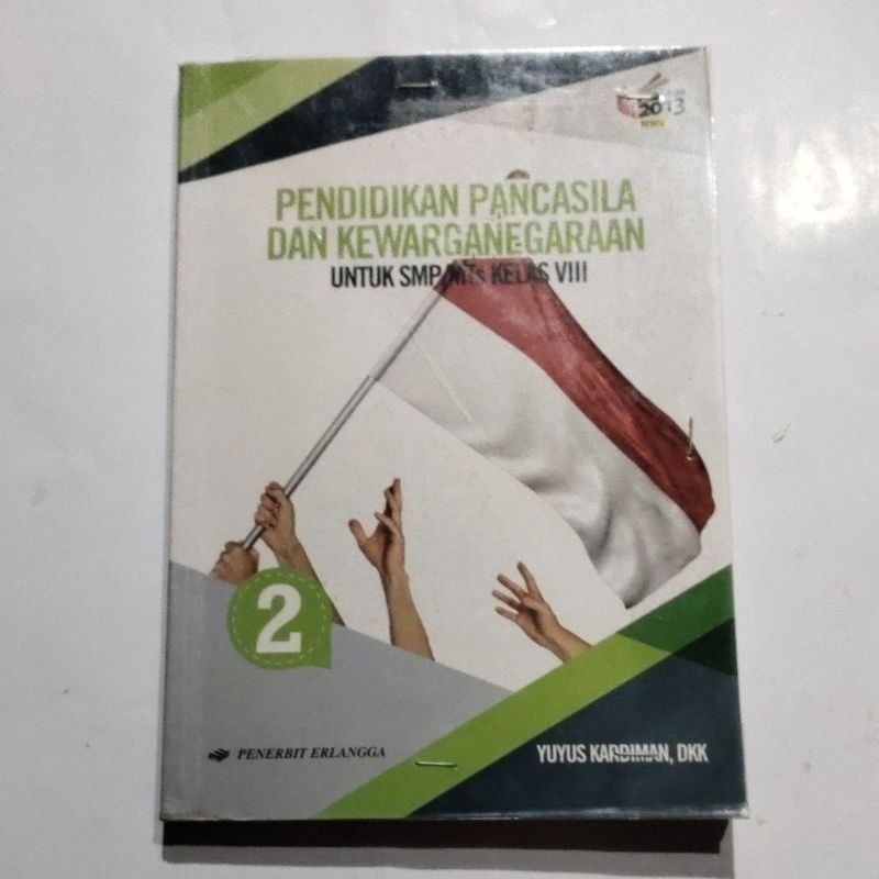 BUKU ORI BUKU PPKN SMP KELAS 8 PENERBIT ERLANGGA EDISI REVISI