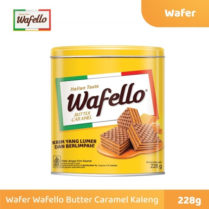 

KOMPLIT Wafer Wafello Butter Caramel Kaleng