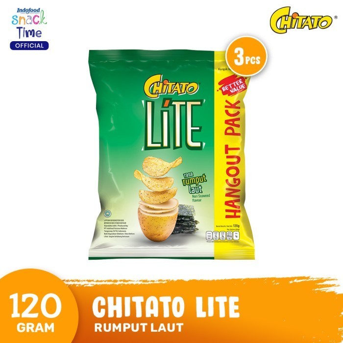 

BERMUTU Chitato Lite Rumput Laut 120 Gr - 3 Pcs