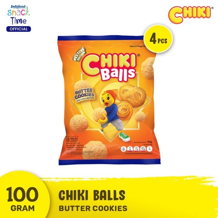 

LIMITED EDITION Chiki Balls Butter Cookies 100 Gr - 4 Pcs