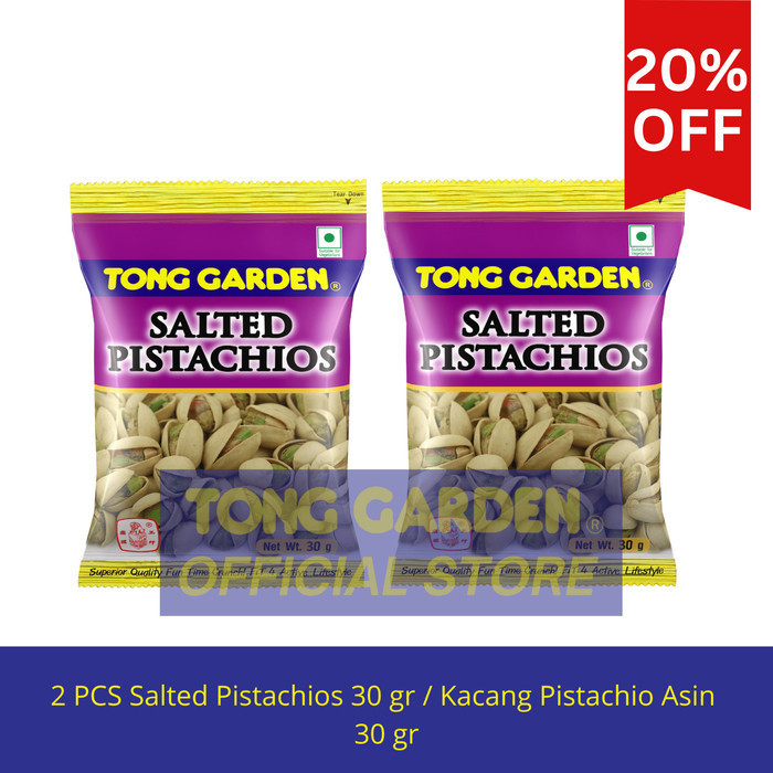 

BOOM SALE Tong Garden Kacang Pistachio Asin 35 gr Spesial Promo Bundle 2