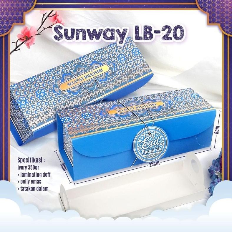 

Ready>>> Box Bolu Gulung Lebaran (Per 10Pc) / Packaging Idul Fitri