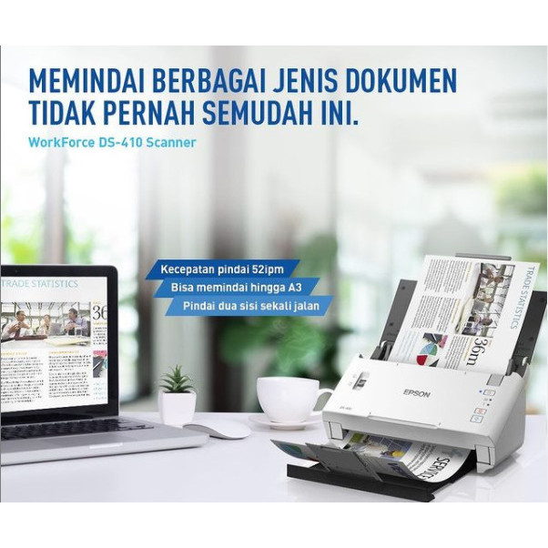 Scanner Epson Ds-410 Epson Ds410 Scan Up To A3 Stitch Garansi Resmi