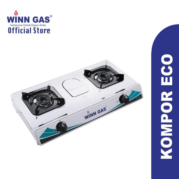 Kompor Gas 2 Tungku Winn Gas W-288 Stainless