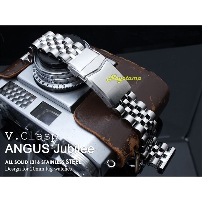 20MM RANTAI MILTAT ANGUS JUBILEE STRAIGHT END SOLID STAINLESS STEEL