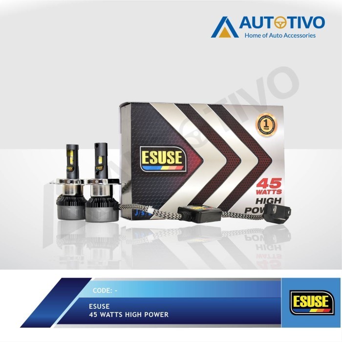 Esuse Super Bright Lampu Mobil Led H4 Lampu Utama Mobil 45Watt