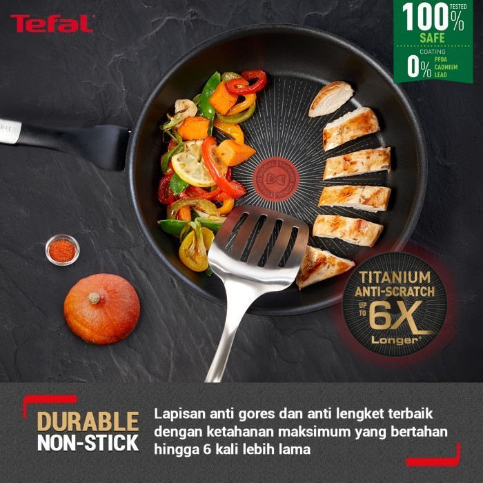 Tefal Unlimited Wokpan 28Cm - Premium Cookware / Wajan Anti Lengket