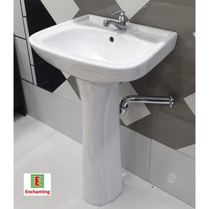 Wastafel Cuci Tangan Keramik Europe Enchanti E1340Set