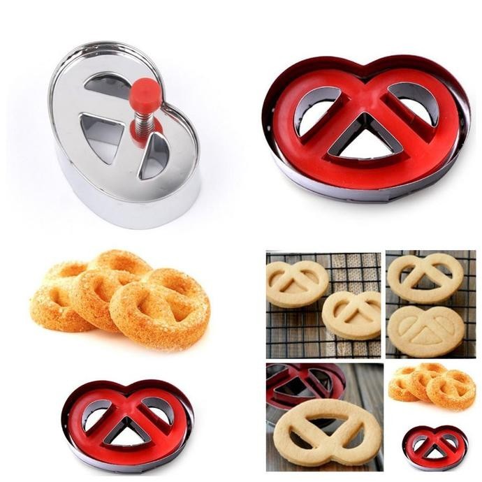 Cetakan kue kering monde pretzel butter cookies classic klasik cookies