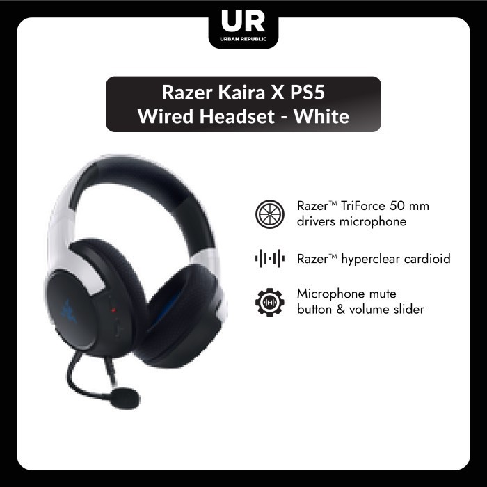 Razer Kaira X - Headset Gaming In-ear Hitam dan Hijau