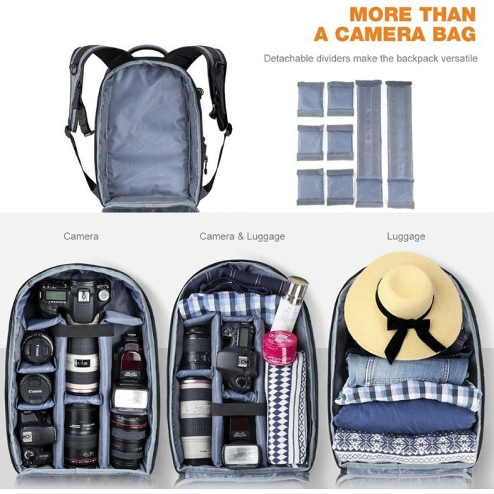 Knf Concept 20L Tas Travel Camera Backpack Photography Laptop