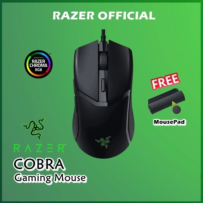 Razer Cobra Lightweight Wired Gaming Mouse Rgb