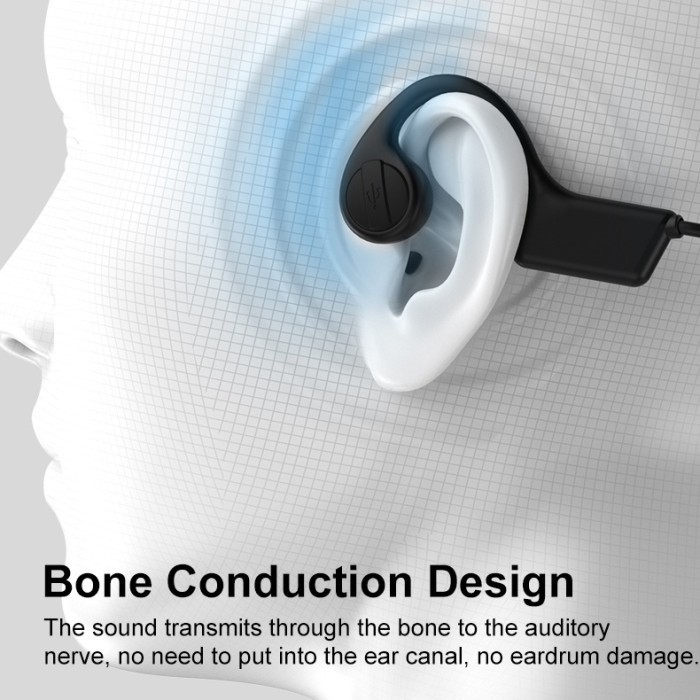 Loops Bone Conduction Earphone X07 - Wireless Eaphone Sport Loops X07
