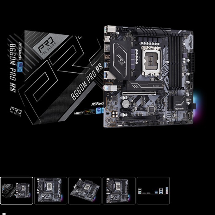 Asrock B660M Pro Rs Lga 1700 Intel Motherboard
