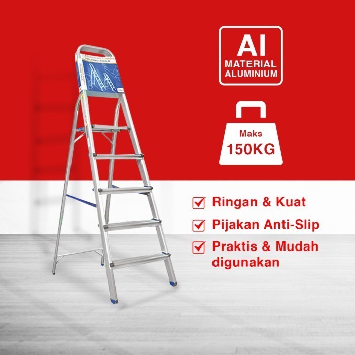 Kenmaster Tangga Lipat 9 Step Alumunium Km-109 Type - Tngg015