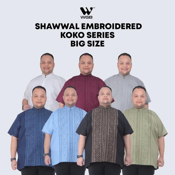 WGB Koko Pendek Pria Big Size Ukuran Jumbo XXL XXXL