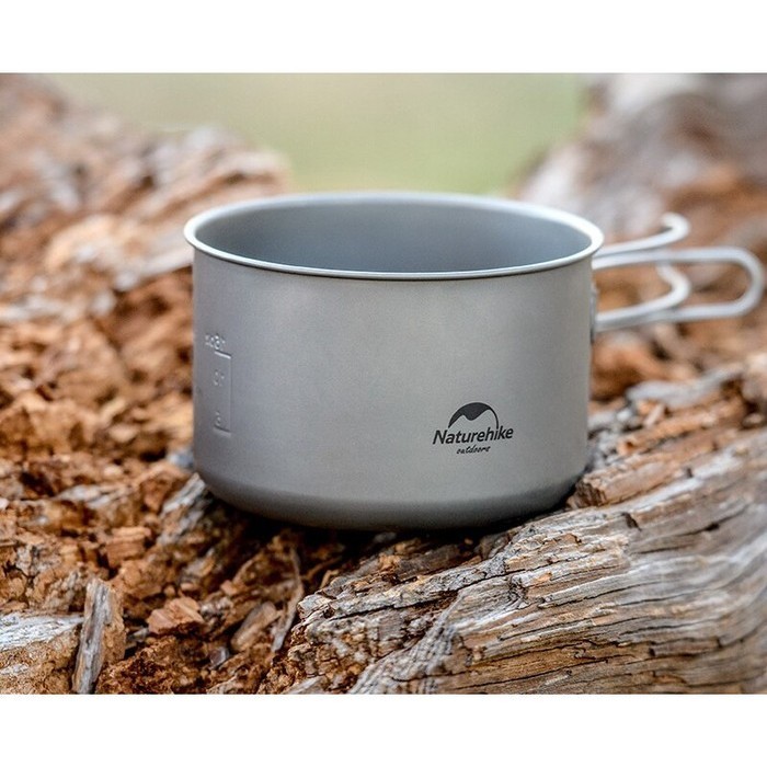 Titanium Pot Tdg02 Naturehike Nh18T202-B Panci Cooking Set Camping