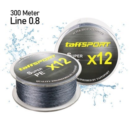 Taffsport Senar Pancing Pe Braided Line 0.8 300 Meter X12