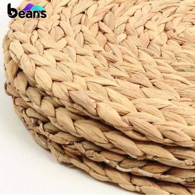 Beans Karpet Anyaman - Rug Anyaman - Rug Seagrass - Karpet Bulat
