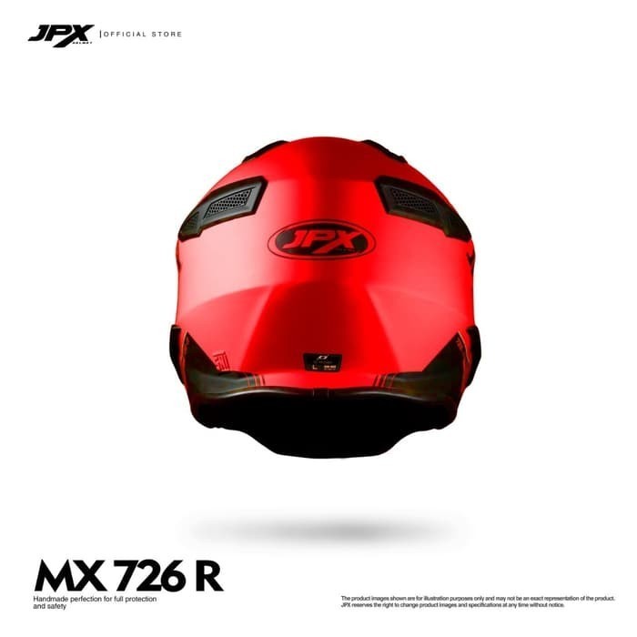 Helm Jpx Full Face Mx-726R Solid