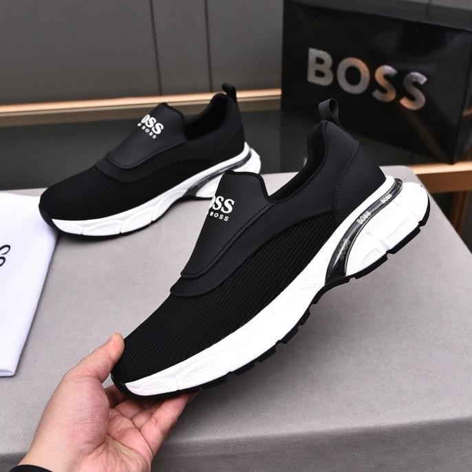 Sepatu Pria Sneaker Tanpa Tali Mirror / Sepatu Casual Branded Dewasa Newstuff_Nia