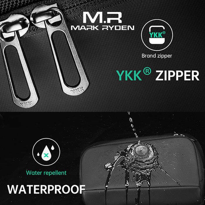 Mark Ryden Mr8893 Crossbody Shoulder Bag - Tas Selempang Sling - Black
