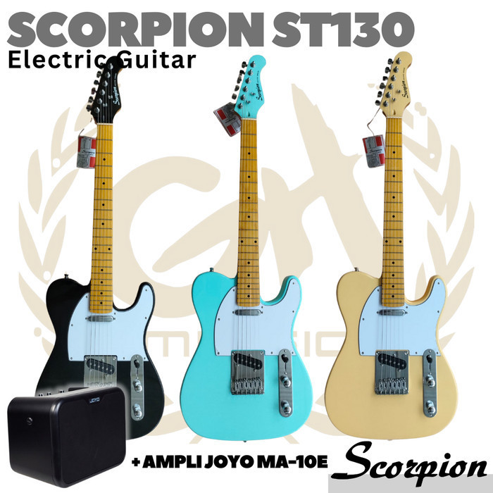 Scorpion St130 Electric Guitar Gitar Listrik Elektrik Telecaster